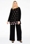 Tunic flare POLKA - black - #1