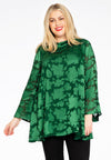 Tunic turtle neck DÉVORÉ - green - #1
