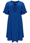 Dress frilled sleeves DOLCE - indigo - #3