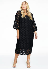 Dress wide CIRCLE - black - #1