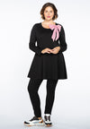 Tunic wide bottom scarf breton - black - #1