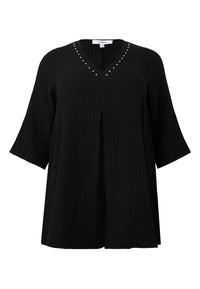Tunic Swing pleat BUBBLE - black - #4