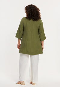Tunic Swing pleat BUBBLE - light green - #3