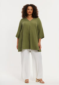 Tunic Swing pleat BUBBLE - light green - #2