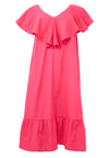 Dress swing ruffles SOFT COTTON - pink - #5