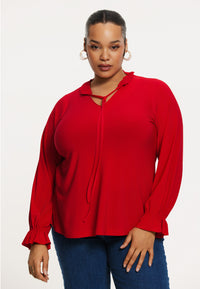 Tunic frill DOLCE - red - #1