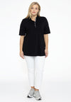 Polo shirt flare - black - #2