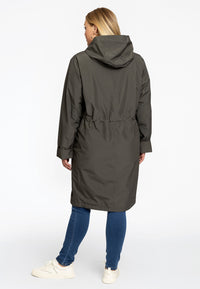 Imperméable avec cordon de serrageRaincoat waist string - green - #3