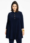 Tunic wide bottom buttons DOLCE - blue - #2