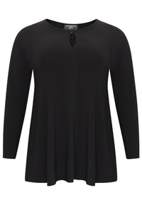 Tunic flare front slit DOLCE - black - #4