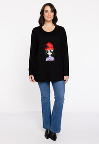 Sweatshirt patch VERO - black - #2