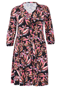 Dress Waistseam FLORA - black - #4