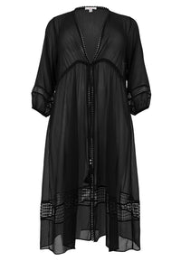 Cardigan lace VOILE - black - #4