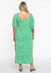 Dress smocked waist GREEN LEO - green - #3