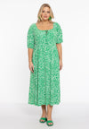 Dress smocked waist GREEN LEO - green - #2