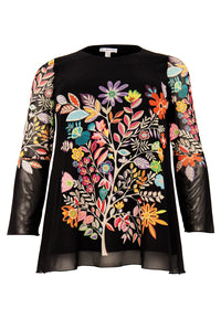 Tunic flare LINDA - black - #4