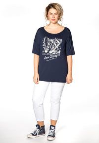 Shirt wide Love Story - blue - #1