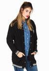Jacket baseball application - black - #1