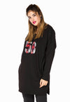 Sweater long 58 - black - #2