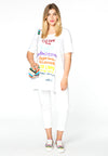 Tunic wide bottom TEXT - white - #2