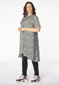 Blouse-dress BABY LEOPARD - black - #1