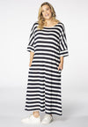 Dress wide STRIPE - blue