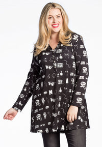 Tunic ACCESSORY wide bottom - black - #1