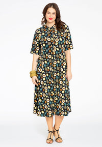 Dress A-line FRUITY - black - #1