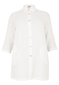 Blouse buttoned BUBBLE - white - #1