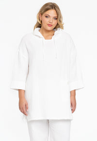 Shirt hoodie BUBBLE - white - #1