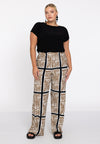 Trousers straight TILES - ecru - #1