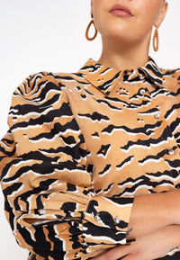 Robe à manches bouffantes MACHLIDress pagoda puff MACHLI - ecru - #5