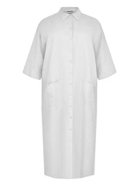 Blouse inserts slits LINEN - white - #4