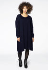 Pullover dress WOOL - blue