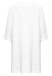 Jacket draped LINEN - white - #4