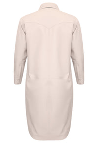 Blouse-jacket LEATHER - ecru - #4