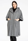 Poncho HERRINGBONE - grey - #1