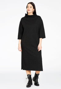 Dress turtle neck STELLA - black - #1