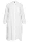 Blouse long LINEN - white - #4