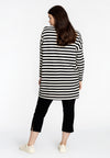 Tunic wide STRIPE - black - #3
