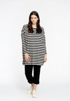 Tunic wide STRIPE - black - #1