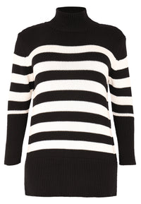 Pullover Breton Stripe - black - #4
