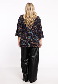 Shirt A-line Turtle Neck BIJOU - black - #3