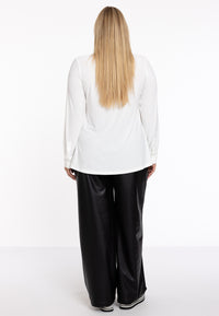 Wide Leg Trousers FAUX - black - #2