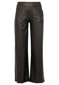 Wide Leg Trousers FAUX - black - #3