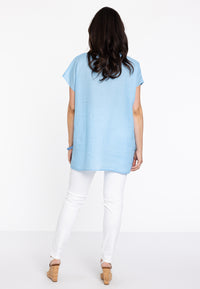 Blouse sleeveless - light blue - #3