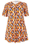 Tunic pleat HARLEQUIN - orange - #4