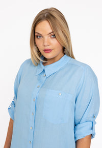 Blouse dress - light blue - #1