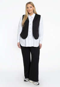 Trousers waistband PINSTRIPE - black - #1