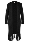 Cardigan en maille longue - Noir